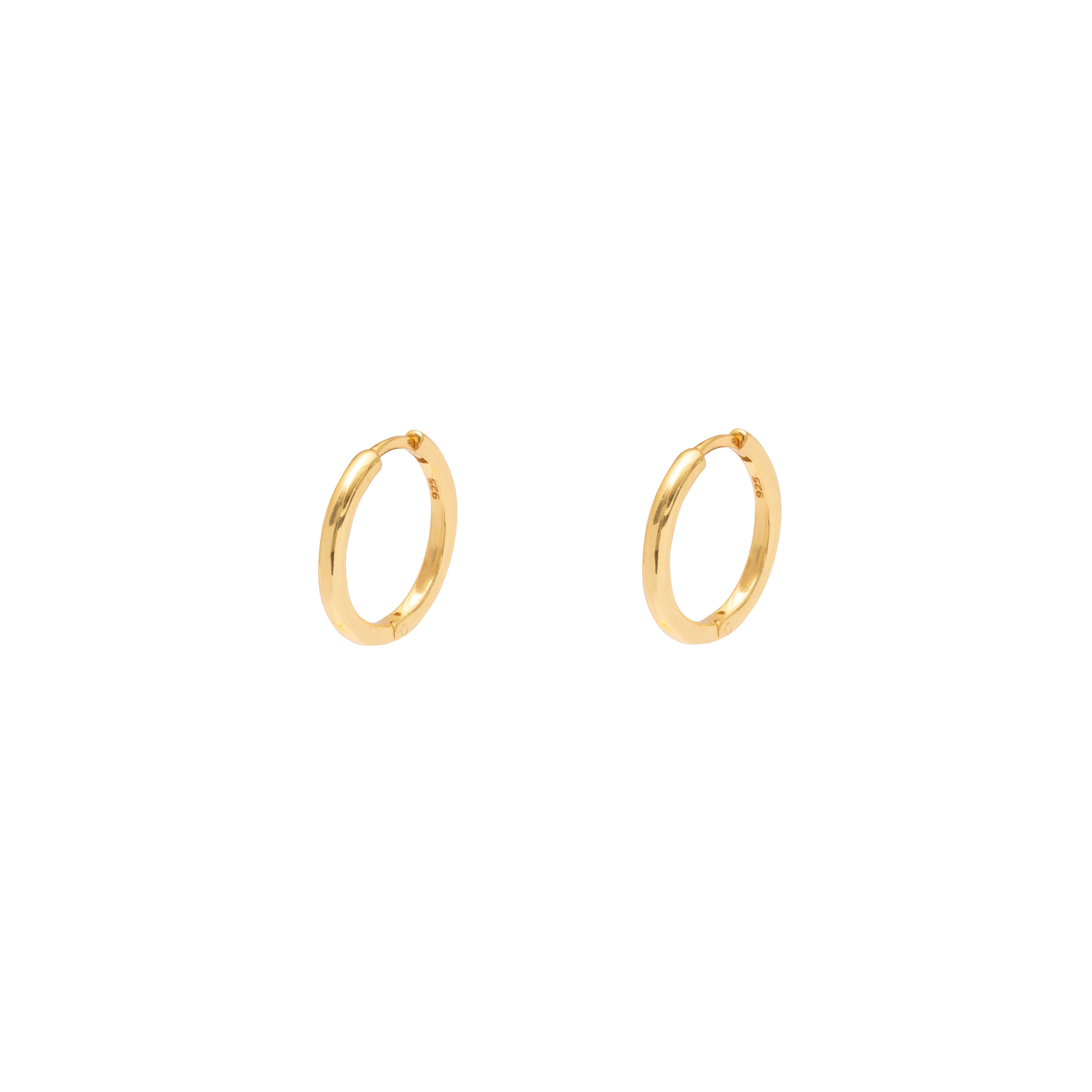 Tesni plain hoop earrings