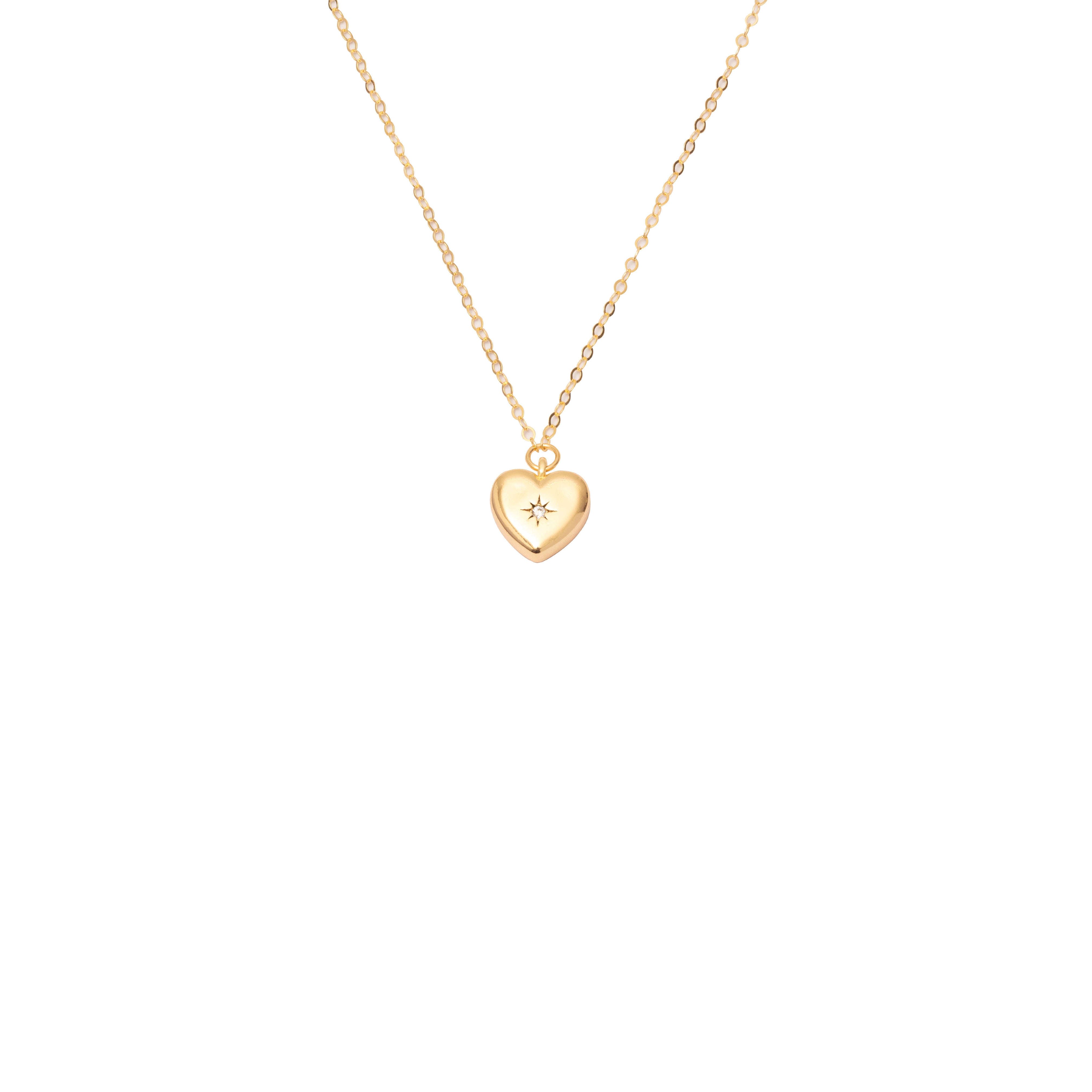 Yakira love heart pendant with cubic zirconia