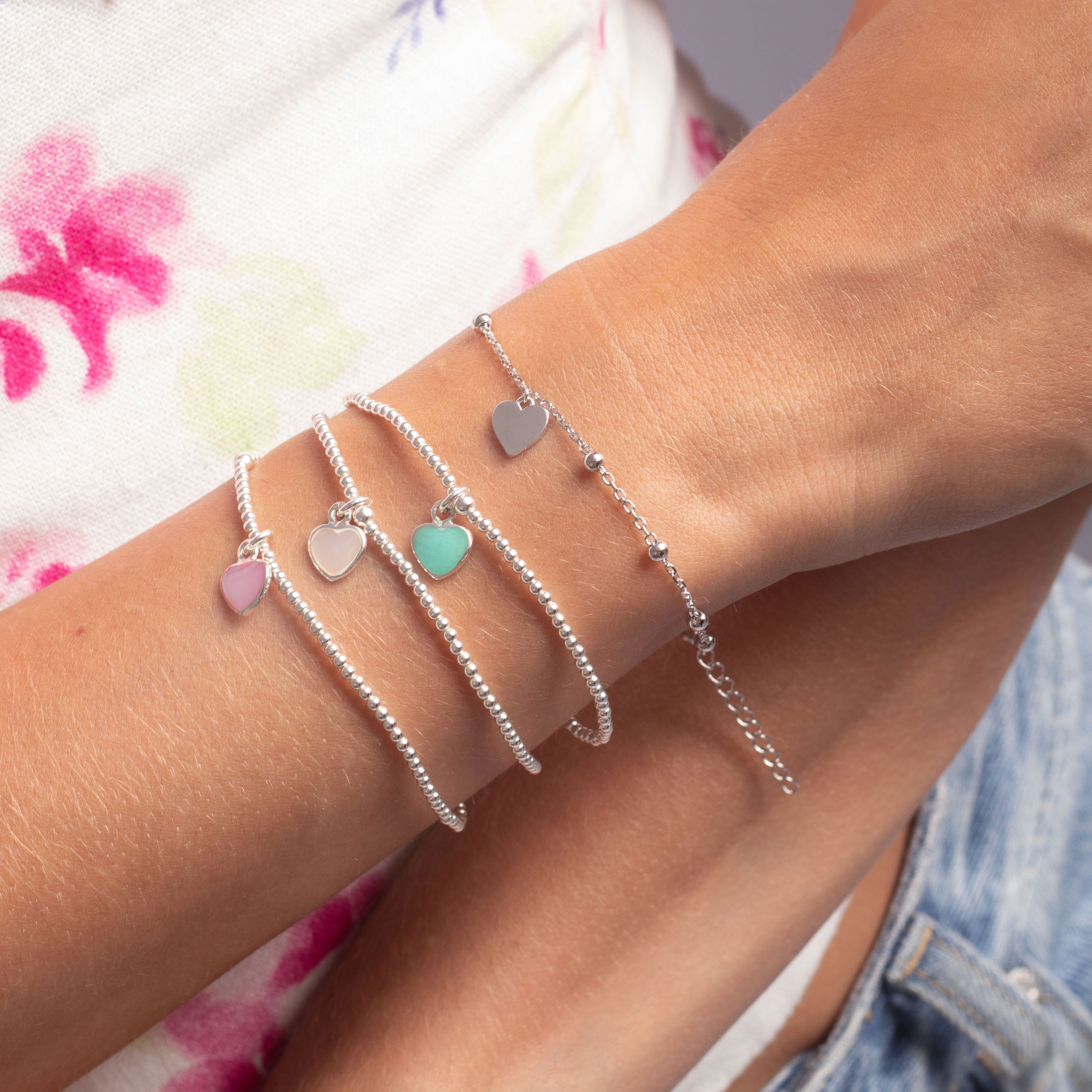 Ahava strech love heart bracelet