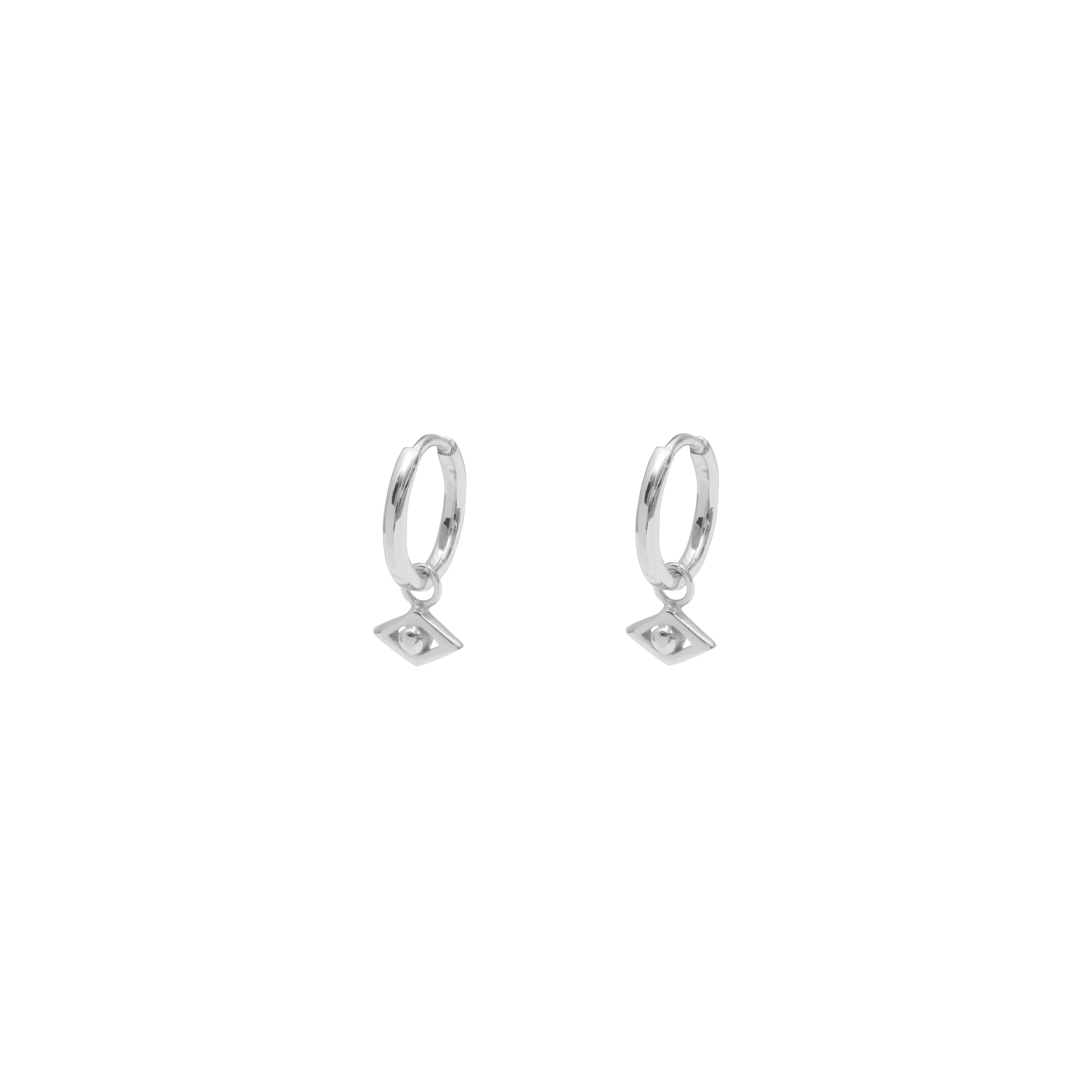 Vito plain huggie drop earrings