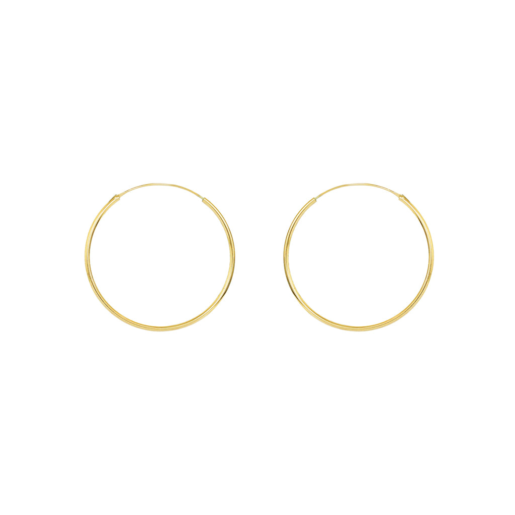 Hoops gold filled 3 cm