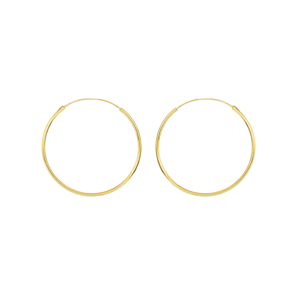 Hoops gold filled 4 cm