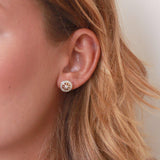 Lia filigree crystal studs