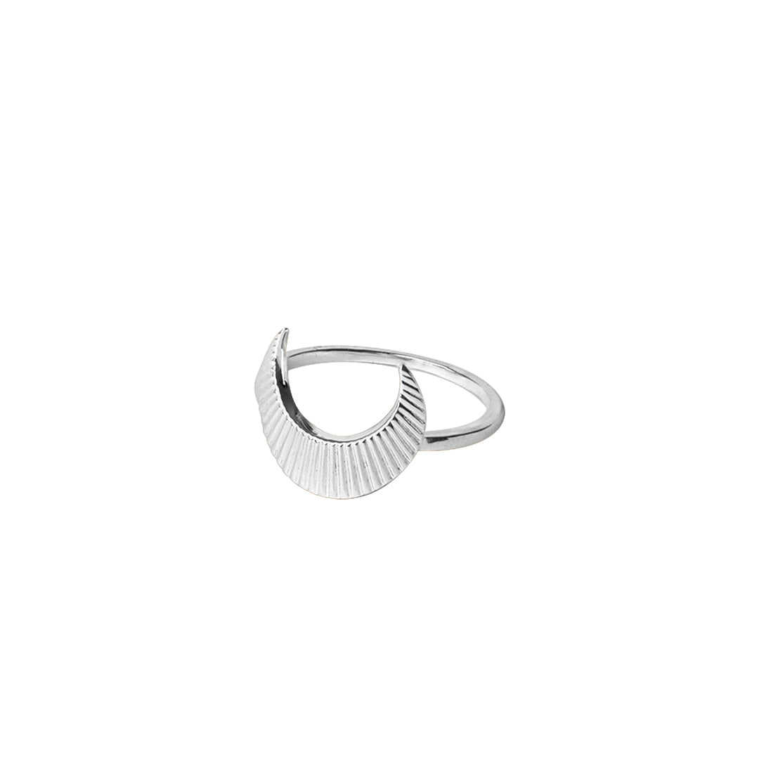 Lunar textured ring