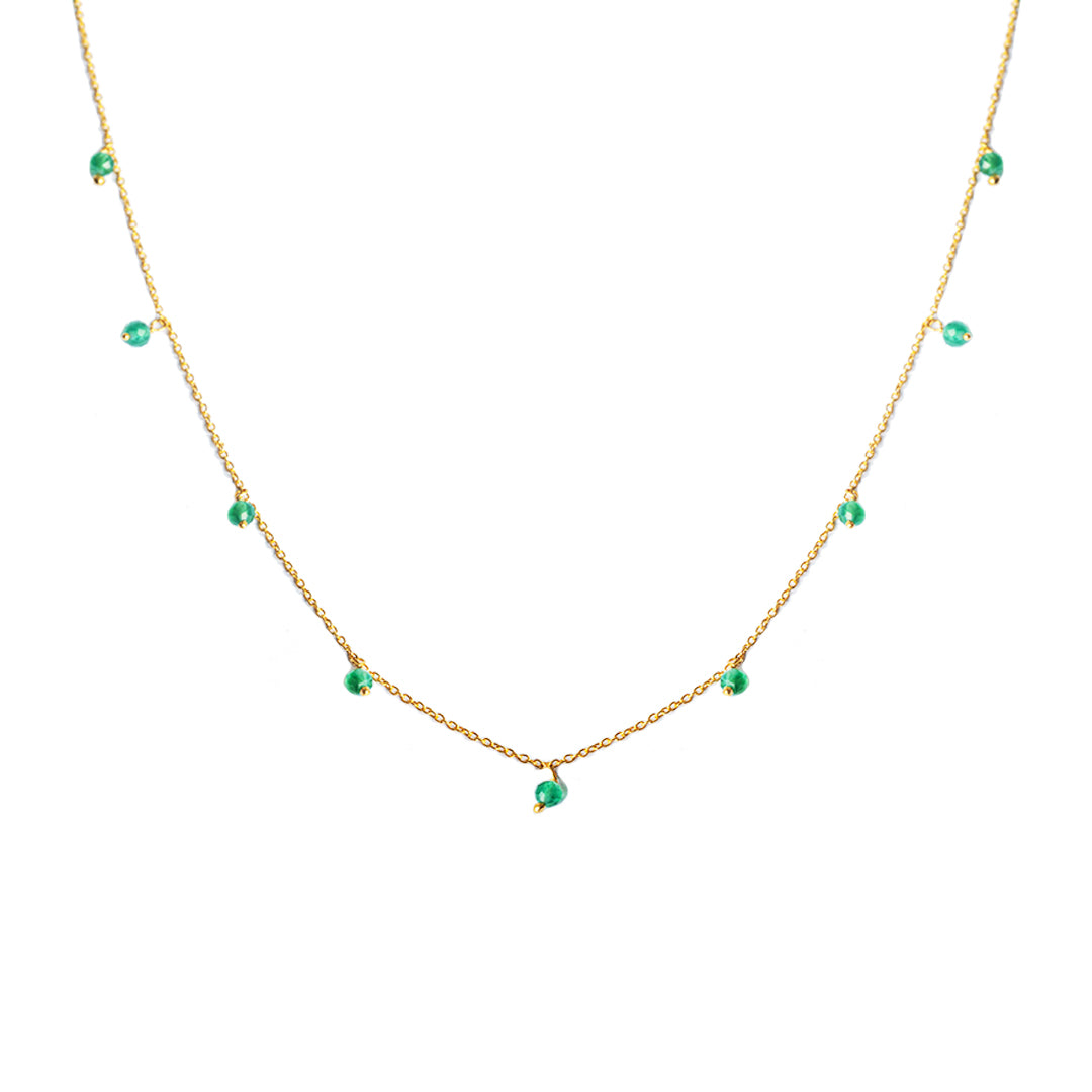 Lynn gold vermeil semi precious necklace