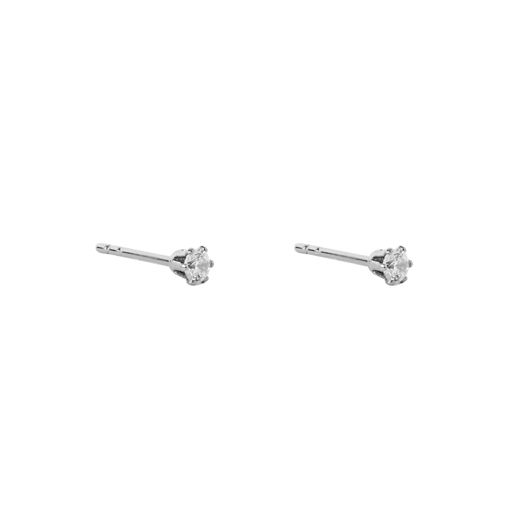 Mabel ii 3mm crystal stud earrings