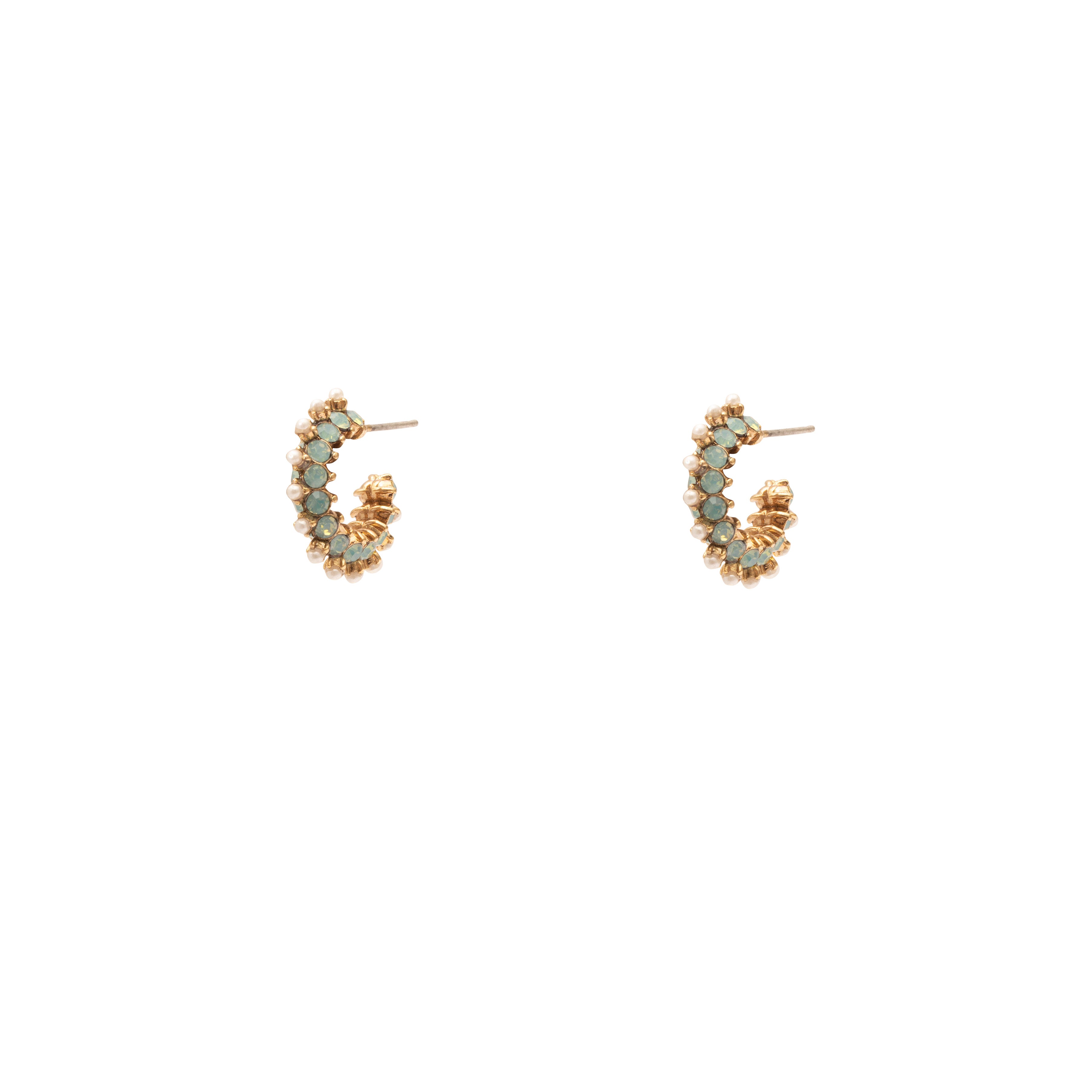 Madina crystal hoop earrings