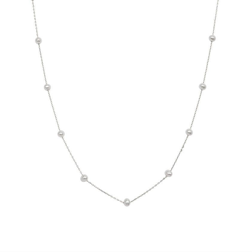 Melina freshwater pearl gold necklace