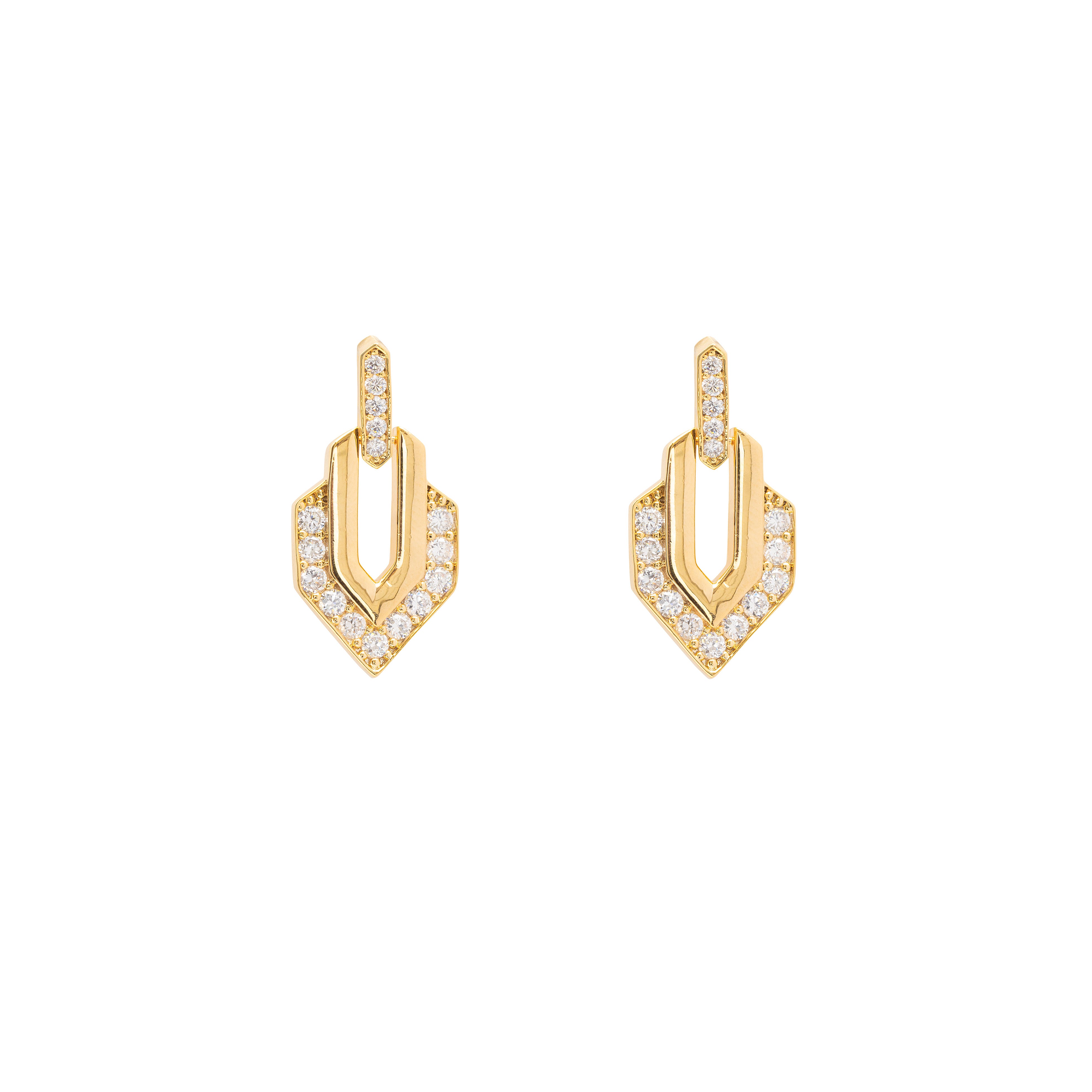 Celyn art deco drop earrings