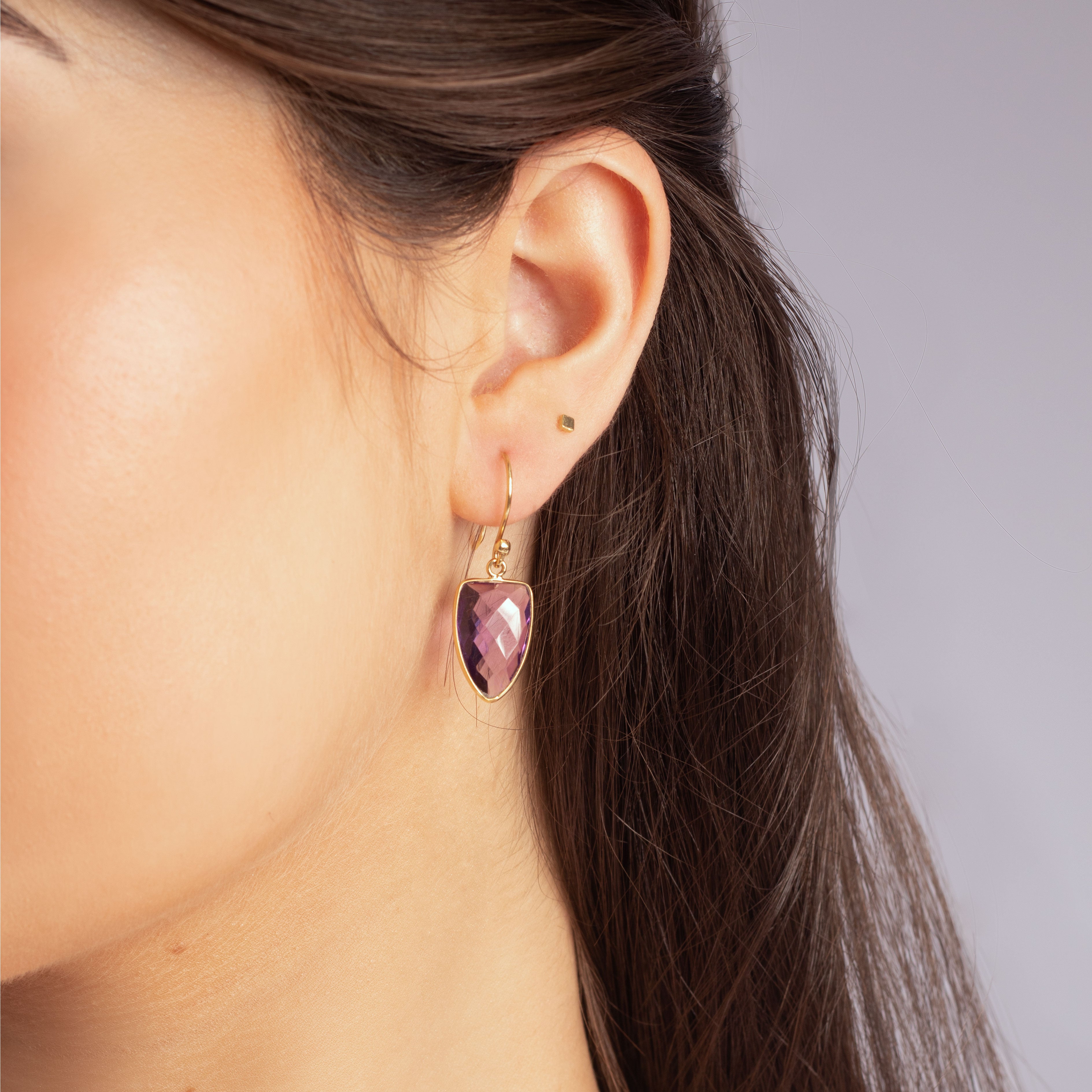 Nelida semi precious drop earrings