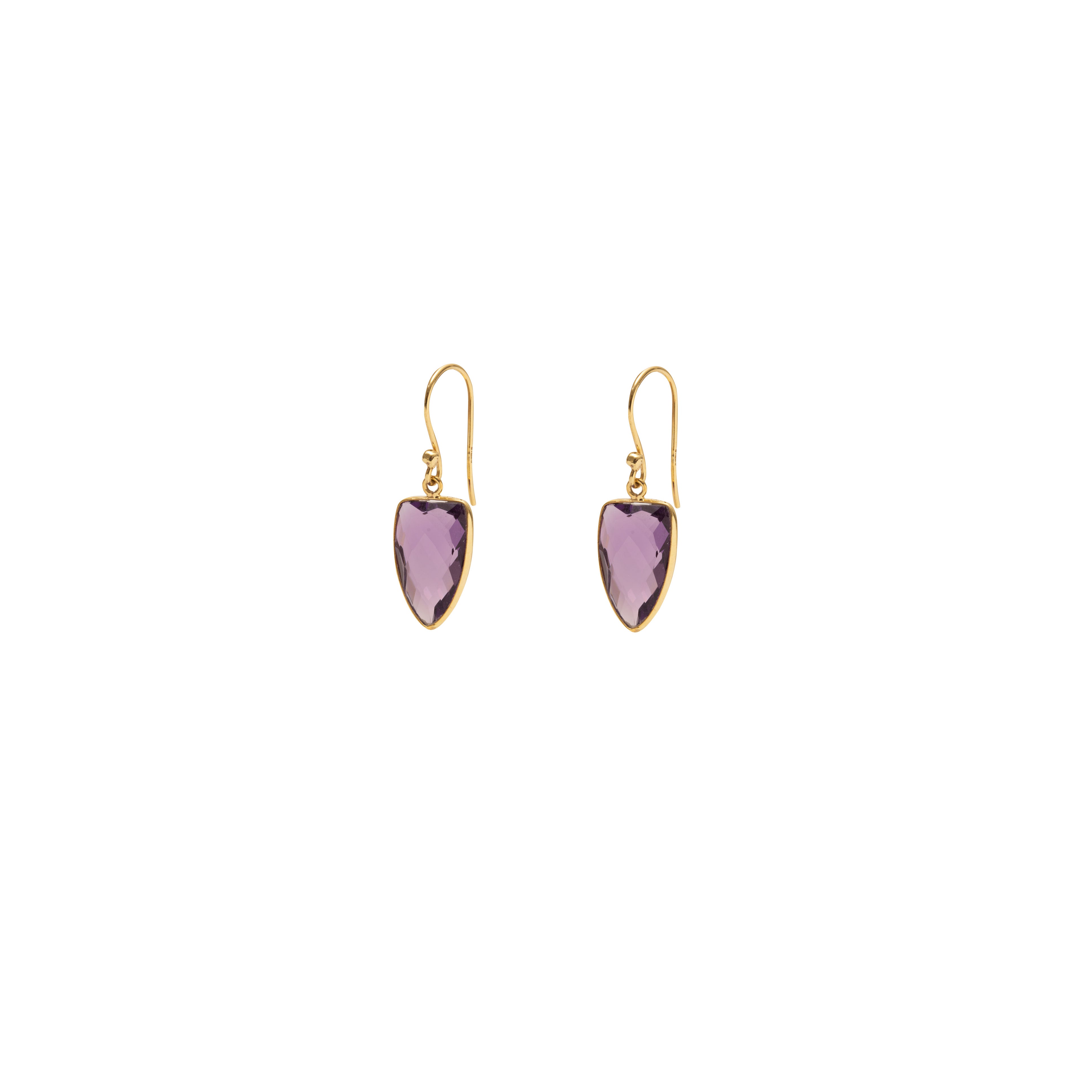 Nelida semi precious drop earrings