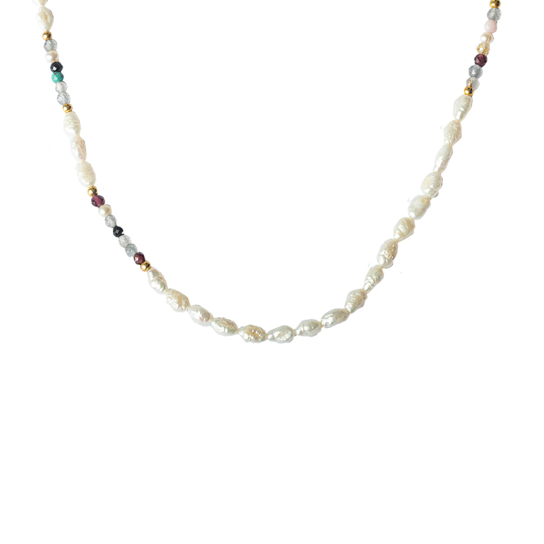 Pola natural precious stone necklace