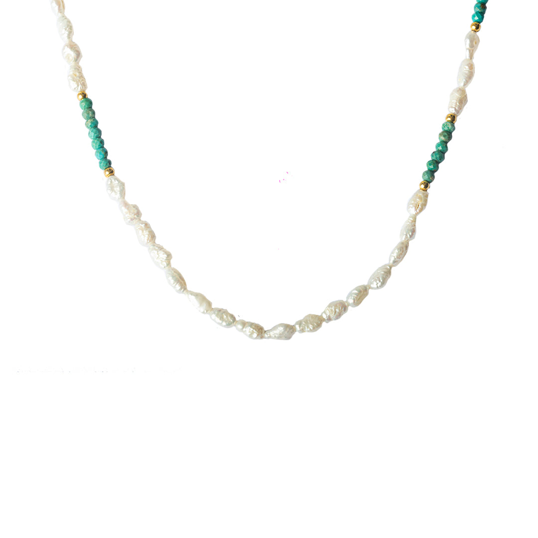 Pola natural precious stone necklace