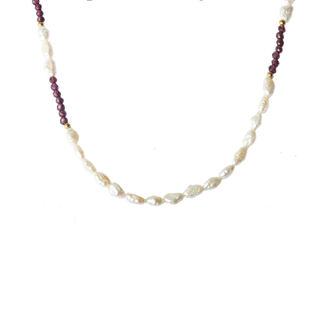 Pola gold vermeil semi precious necklace