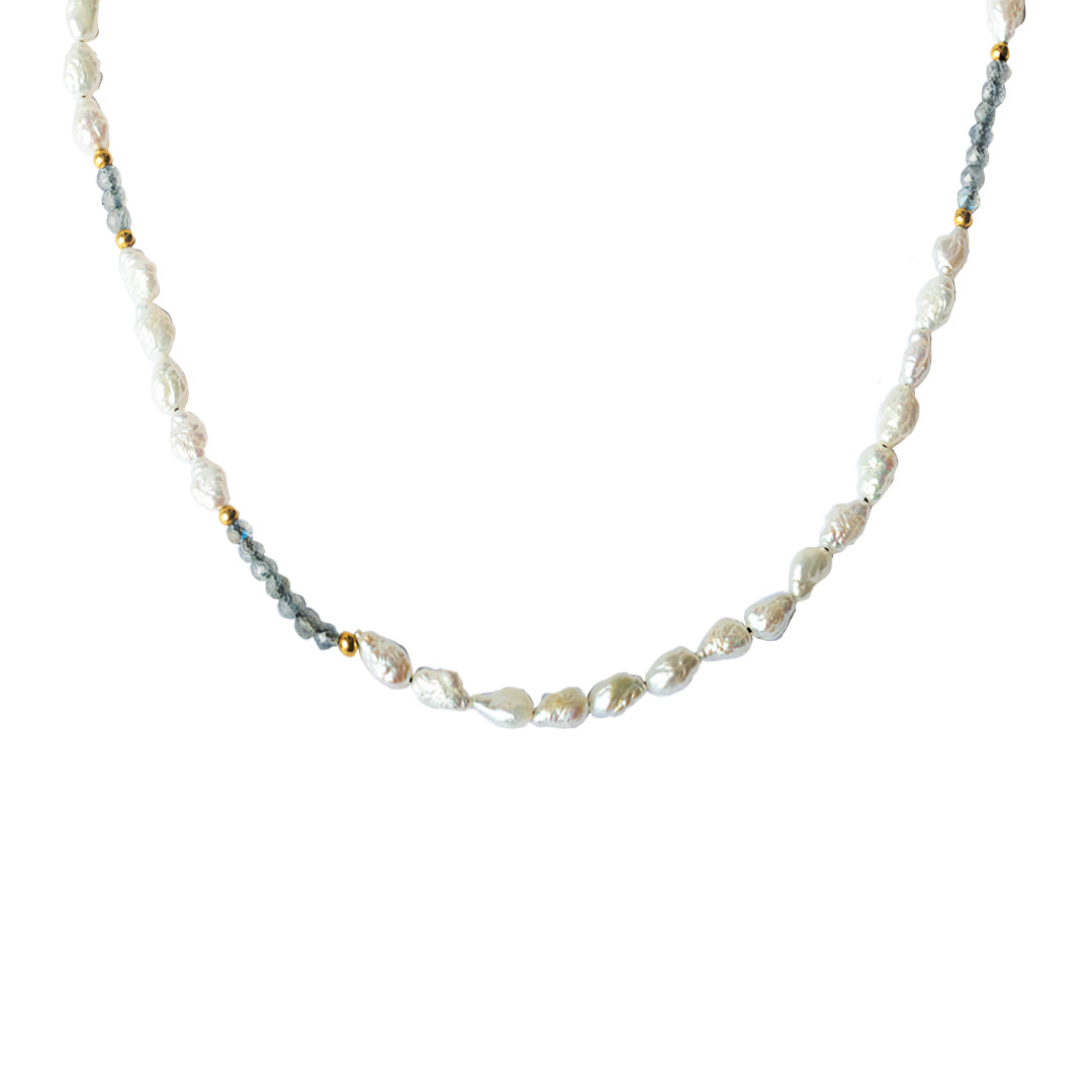 Pola natural precious stone necklace