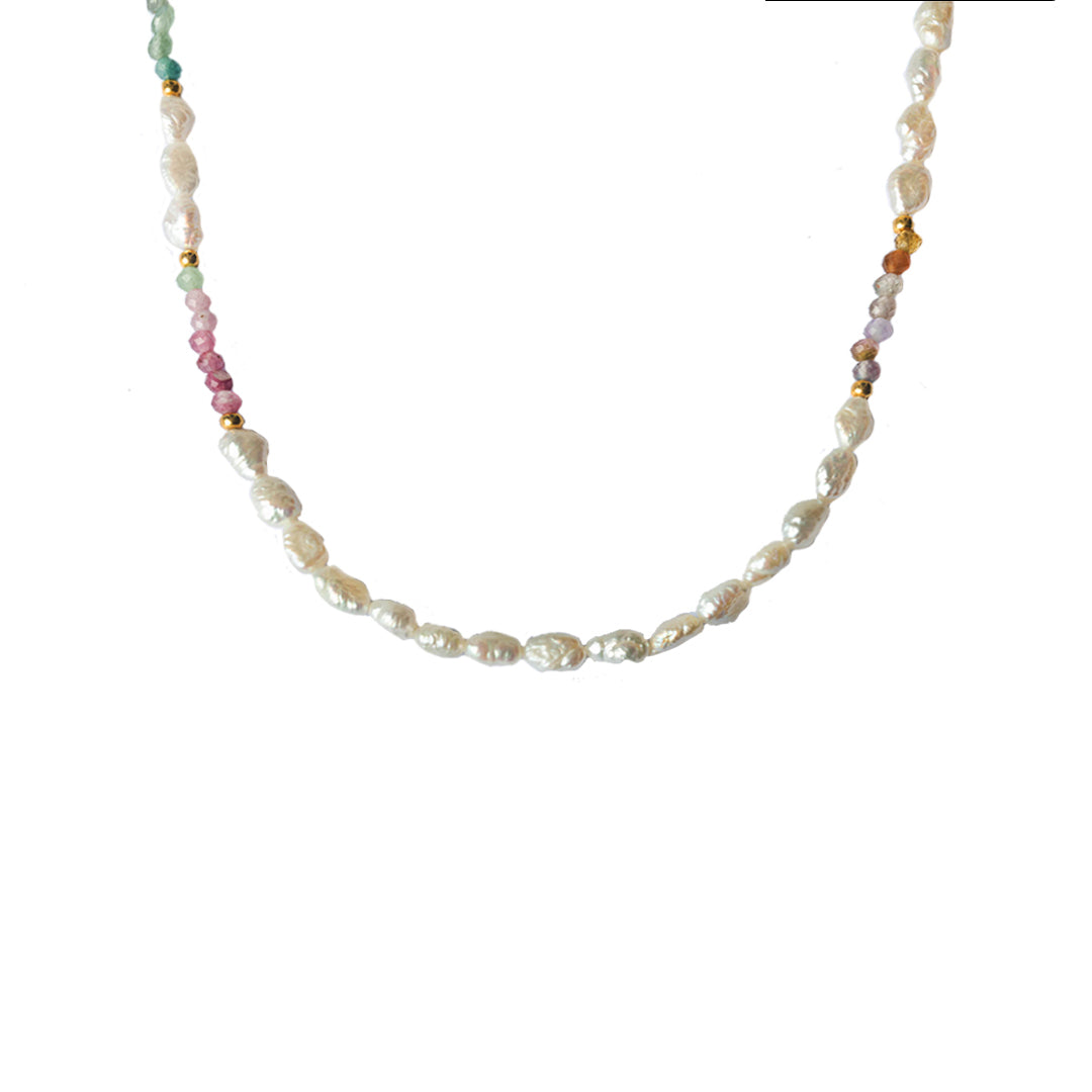 Pola natural precious stone necklace