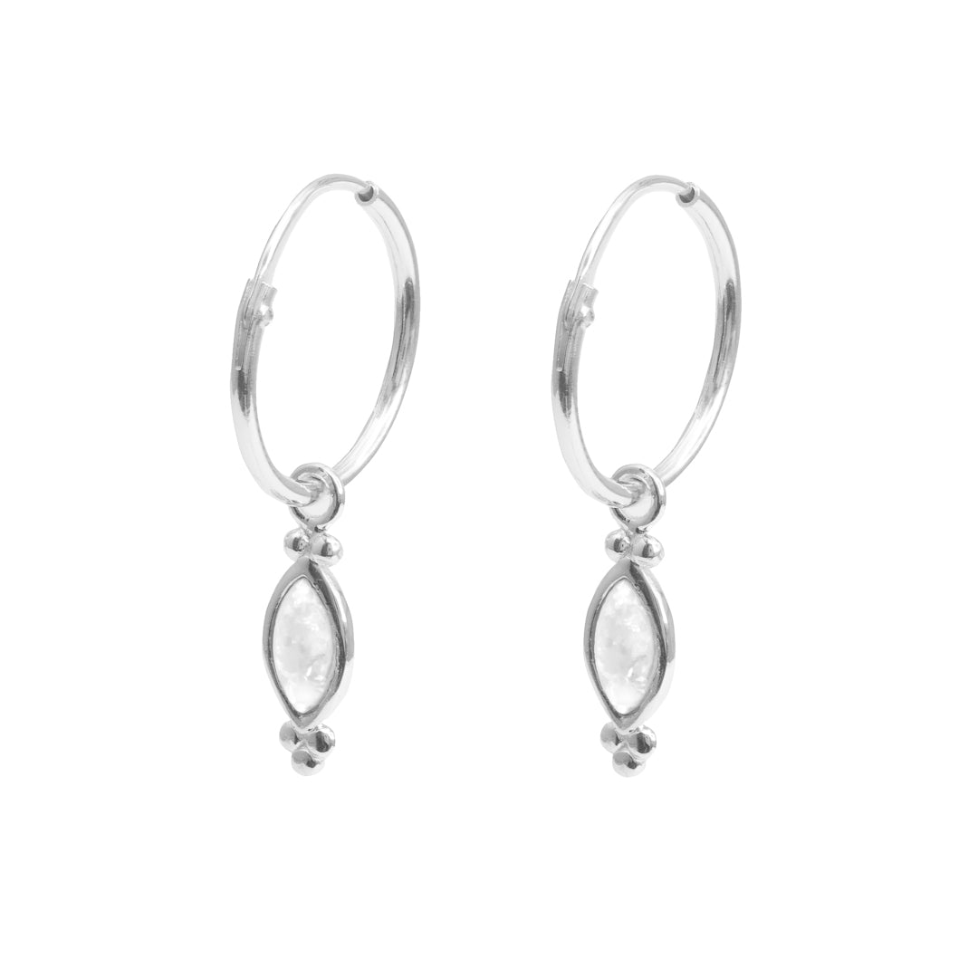 Maelie opalite sleeper drop earrings